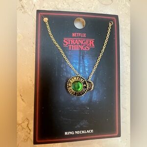 STRANGER THINGS HAWKINS RING NECKLACE. BRAND NEW. ONE SIZE. BRAND NEW
